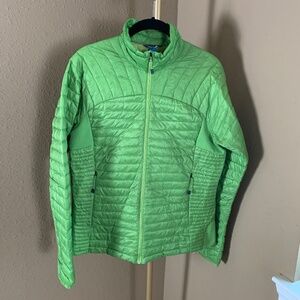 Eddie Bauer First Ascent Green Down Jacket Women’s M Lightweight Puffer